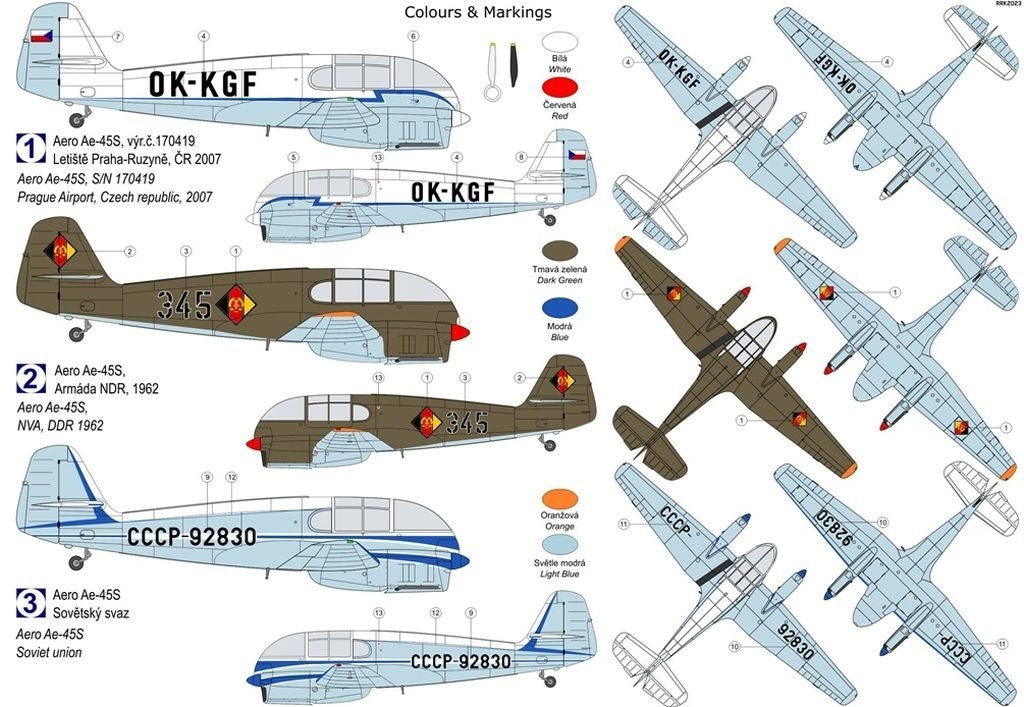 Kovozavody Prostejov 72432 1:72 Aero Ae-45S Super Aero Pt.II