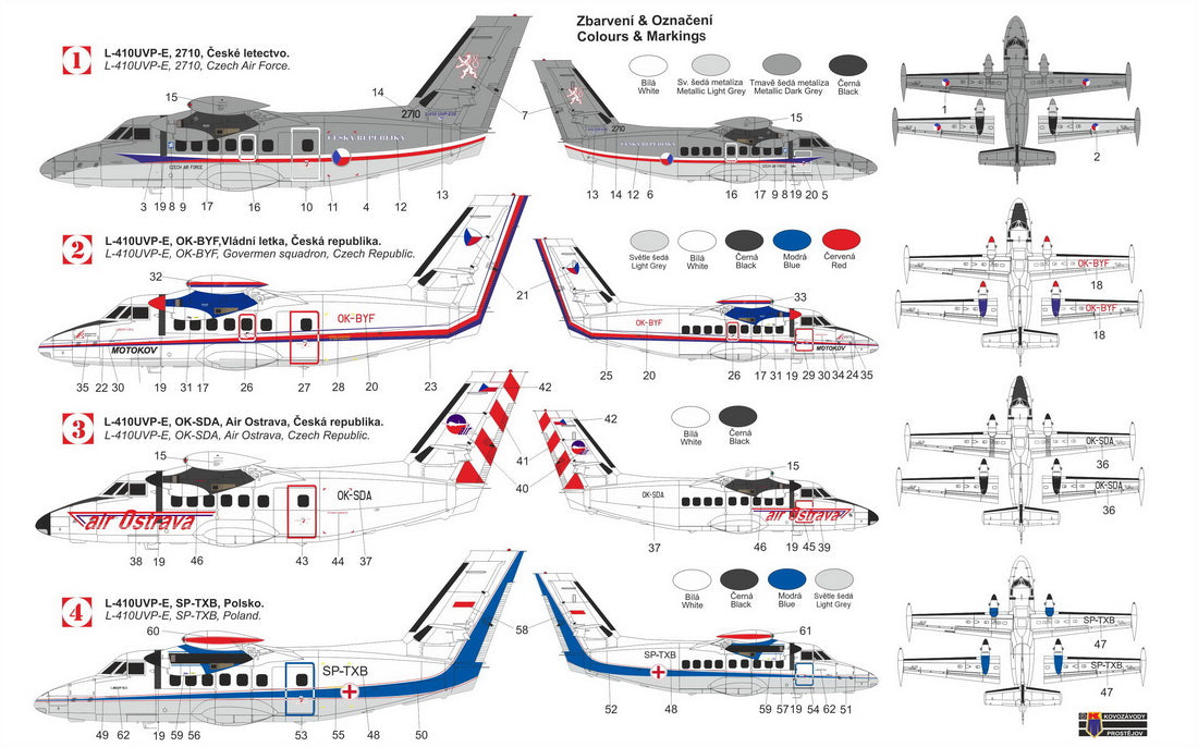 Kovozavody Prostejov 72435 1:72 Let L-410UVP-E 'Turbolet'
