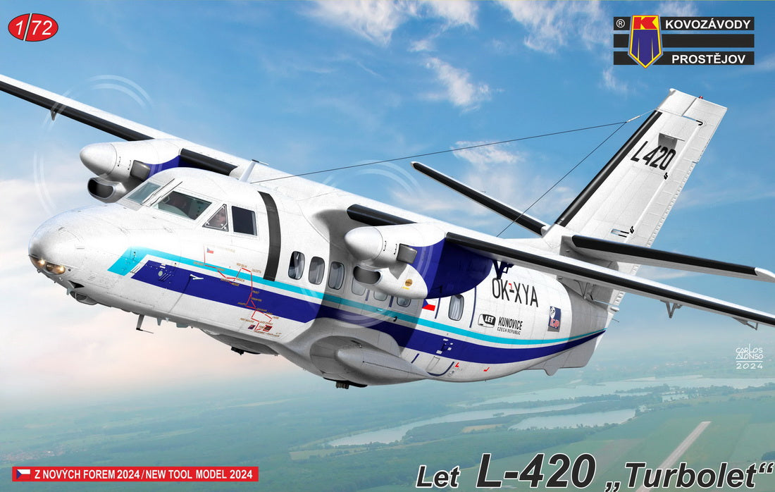 Kovozavody Prostejov 72438 1:72 Let L-420 'Turbolet Prototype & Demonstrator'