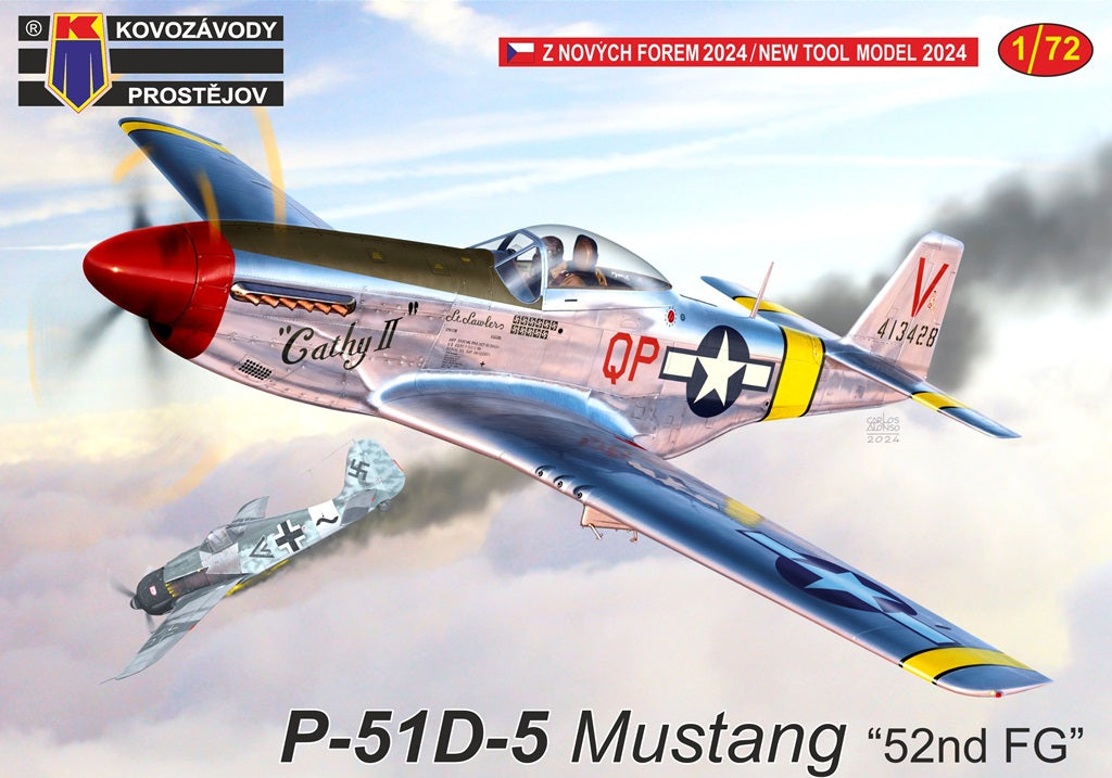 Kovozavody Prostejov 72441 1:72 North-American P-51D-5 Mustang '52nd FG' New Mould in 2024