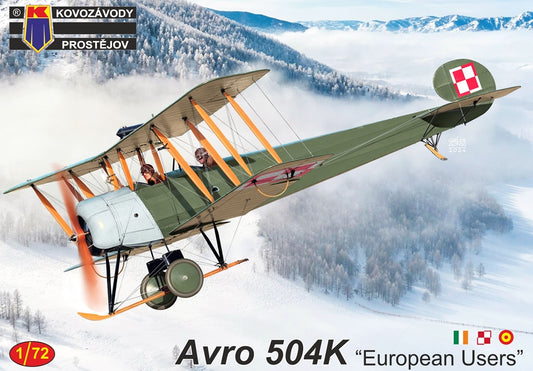 Kovozavody Prostejov 72465 1:72 Avro 504K 'European Users' Spain 1920, Poland 1923 and Ireland 1922