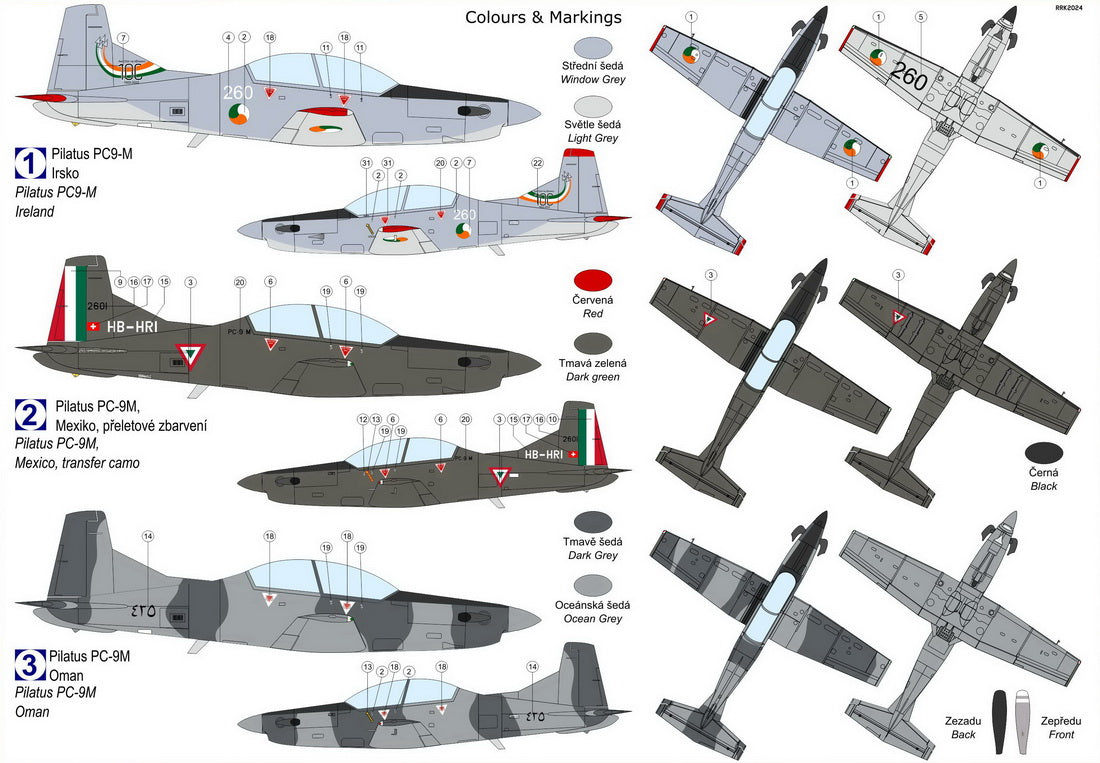 Kovozavody Prostejov 72469 1:72 Pilatus PC-9M 'Other services'