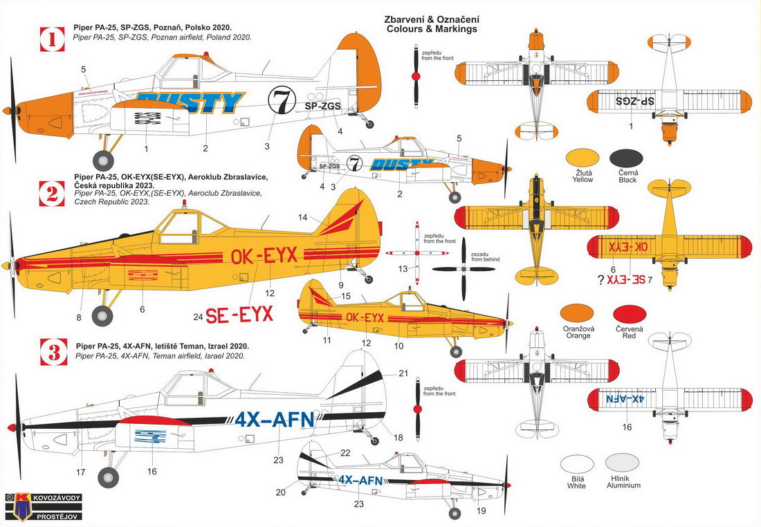 Kovozavody Prostejov 72472 1:72 Piper Pa-25 'Pawnee', Pt.1