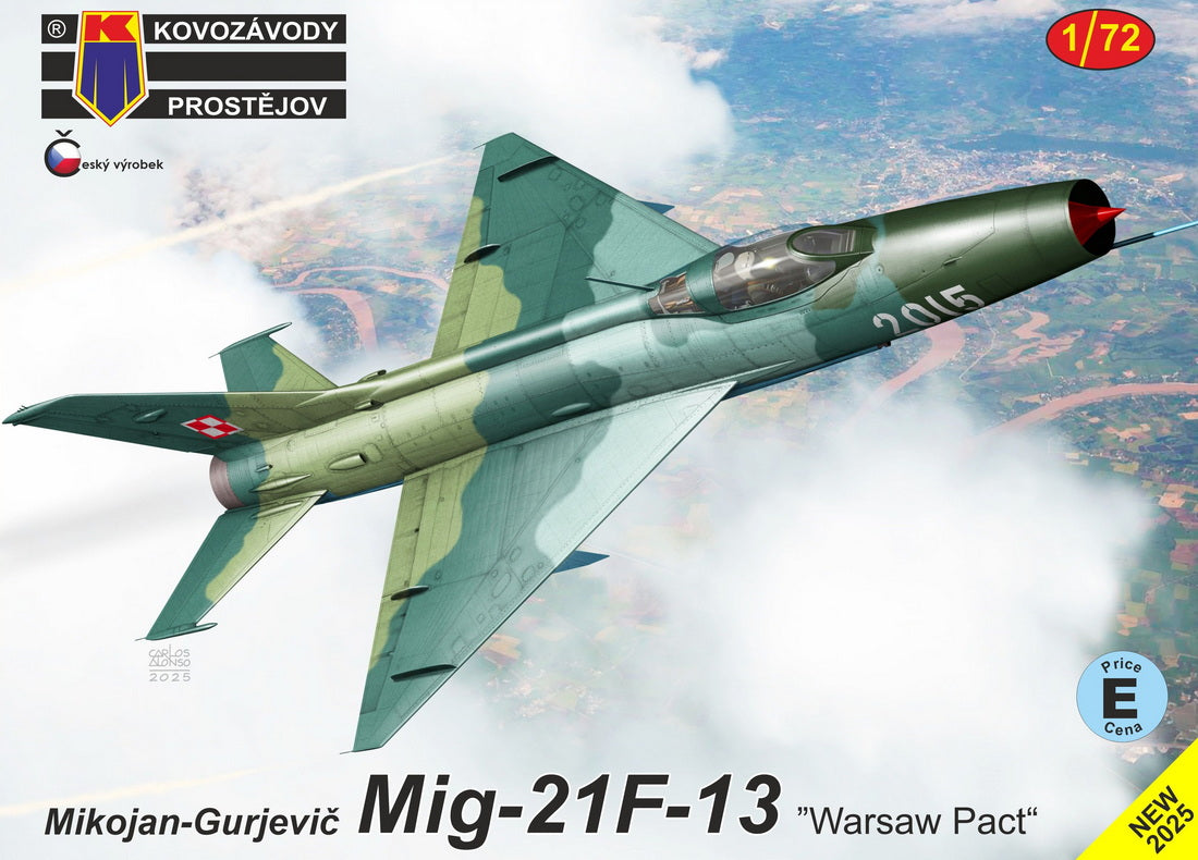Kovozavody Prostejov KPM72503 1:72 Mikoyan MiG-21F-13 'Warsaw Pact' (East Germany, Poland, Hungary, Bulgaria) New Tooling in 2025