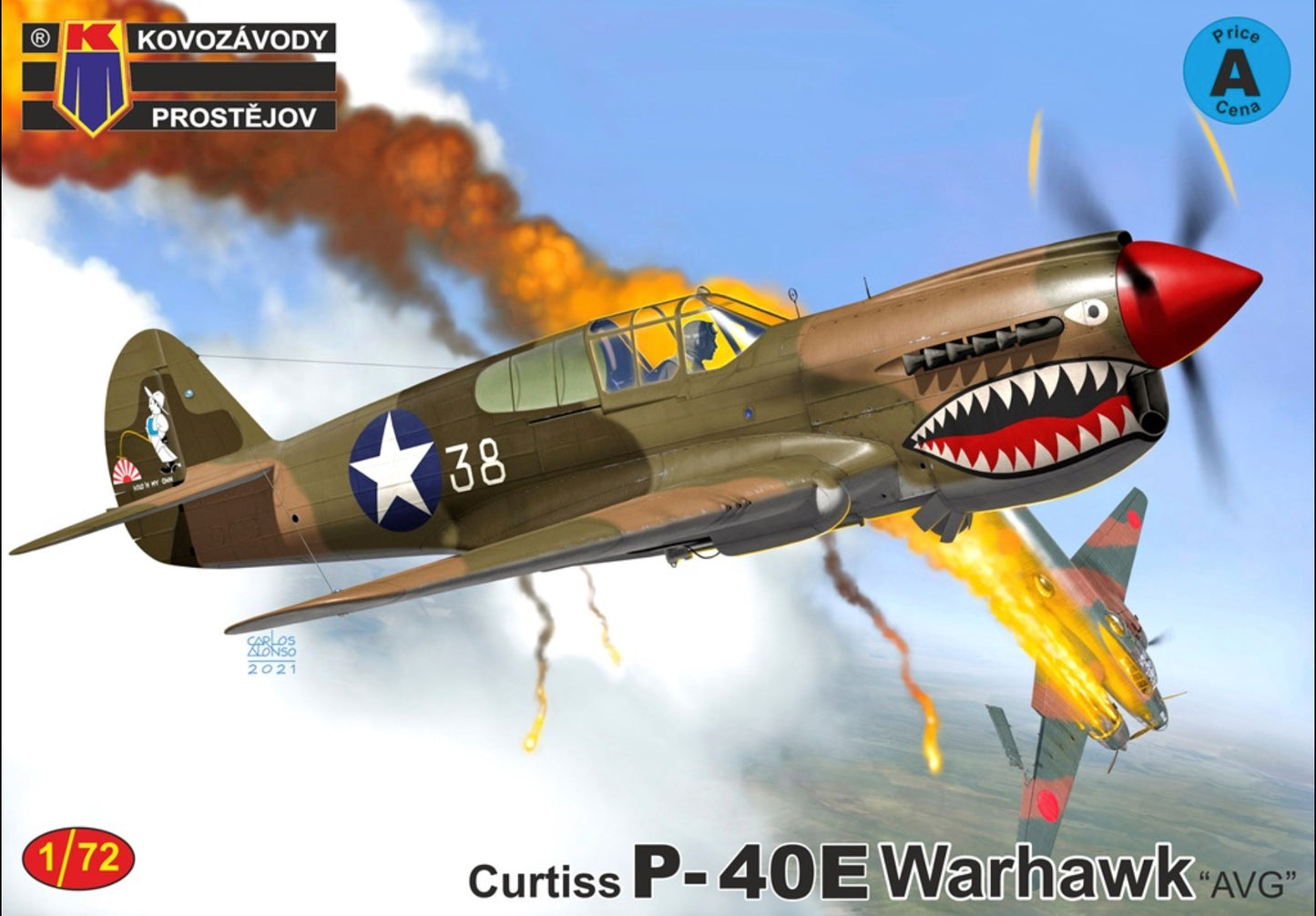 Kovozavody Prostejov KPM72509 1:72 Curtiss P-40E Warhawk