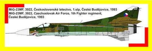 Kovozavody Prostejov 7250 1:72 Mikoyan MiG-23MF