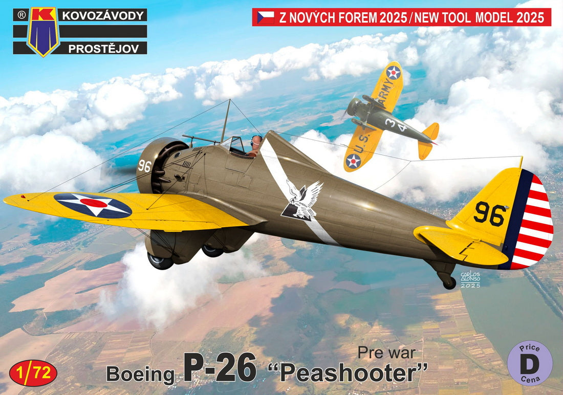 Kovozavody Prostejov 72517 1:72 Boeing P-26 Peashooter 'Pre-war service' new tool