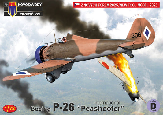 Kovozavody Prostejov 72518 1:72 Boeing P-26 Peashooter 'International' (China, Spain, Philippines)