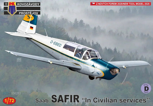 Kovozavody Prostejov 72522 1:72 SAAB Safir In civilian services