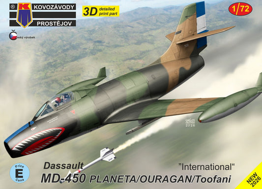 Kovozavody Prostejov 72529 1:72 Dassault MD.450 Ouragan/Planeta 'International'