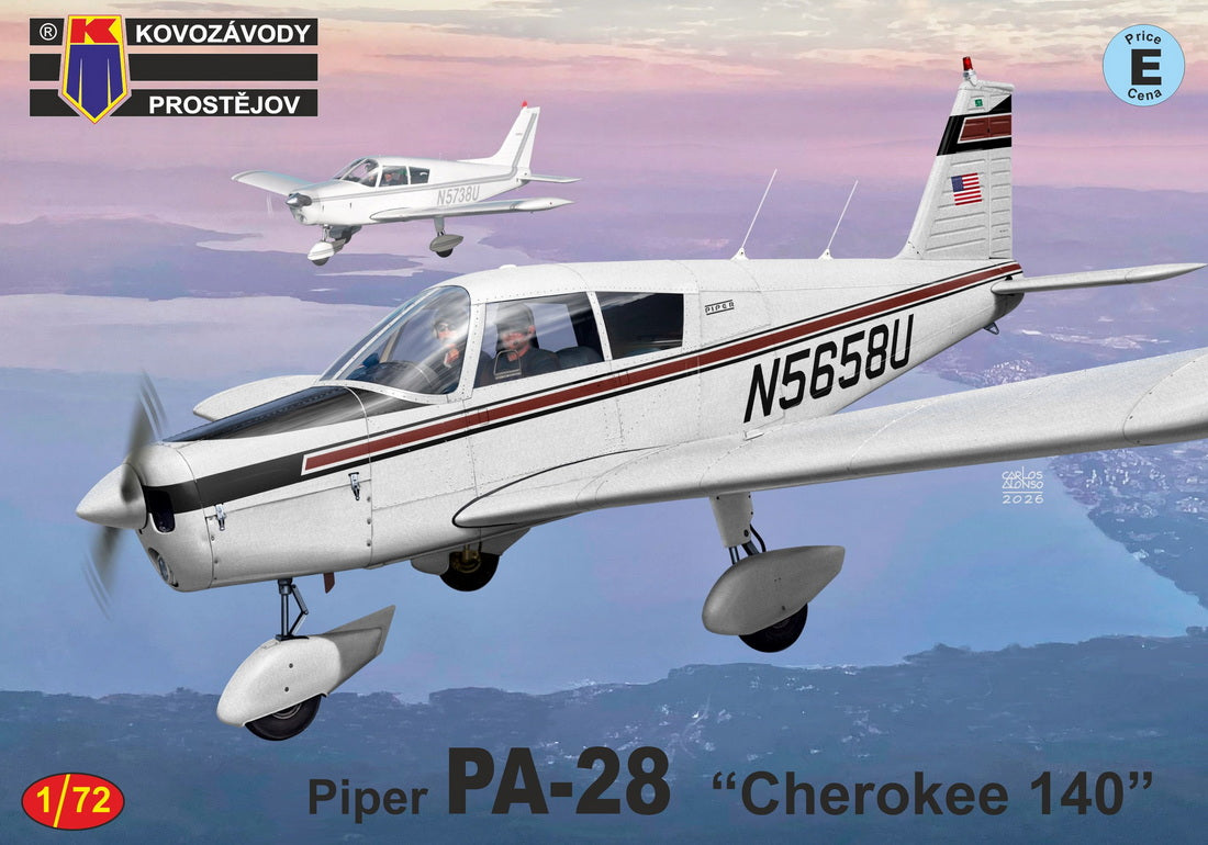 Kovozavody Prostejov 72545 1:72 Piper PA-28 Cherokee 140 (Yugoslavia, U.S.A., W. Germany, Czech Rep.) new tool