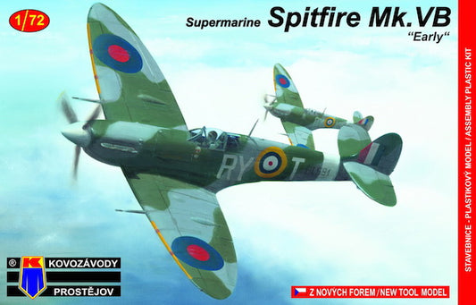 Kovozavody Prostejov 7258 1:72 Supermarine Spitfire Mk.Vb 'Early'