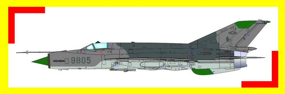 Kovozavody Prostejov 7284 1:72 Mikoyan MiG-21MF Fished J 'Czechoslovak AF'