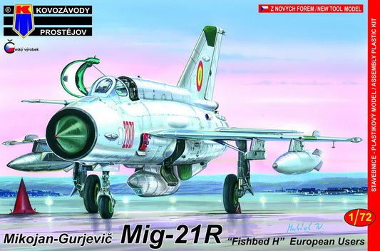 Kovozavody Prostejov 7286 1:72 Mikoyan MiG-21R Fishbed H 'European Users'