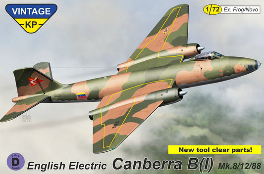 Kovozavody Prostejov V7203 1:72 Canberra B (I) Mk.12 ex-Novo, new tool clear parts