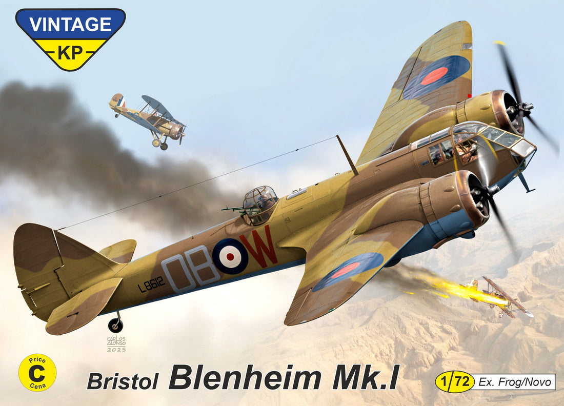 Kovozavody Prostejov KPV7204 1:72 Bristol Blenheim Mk.I ex-Novo, new decals