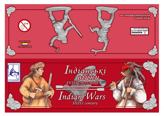 Kit-Soldiers 32002 1:32 Indian Wars, XVIII century. ONLY 2 figures in the set