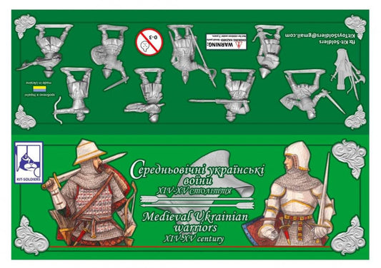 Kit-Soldiers 32012 1:32 Medieval Ukrainian warriors, XIV-XV century