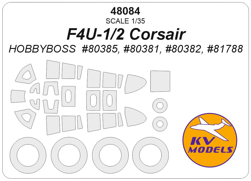 KV Models KV48084 1:48 Vought F4U-1/2 Corsair