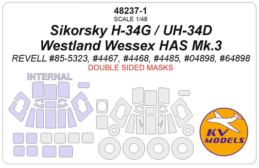 KV Models 48237-1 1:48 Sikorsky H-34G / UH-34D / Westland Wessex HAS Mk.3