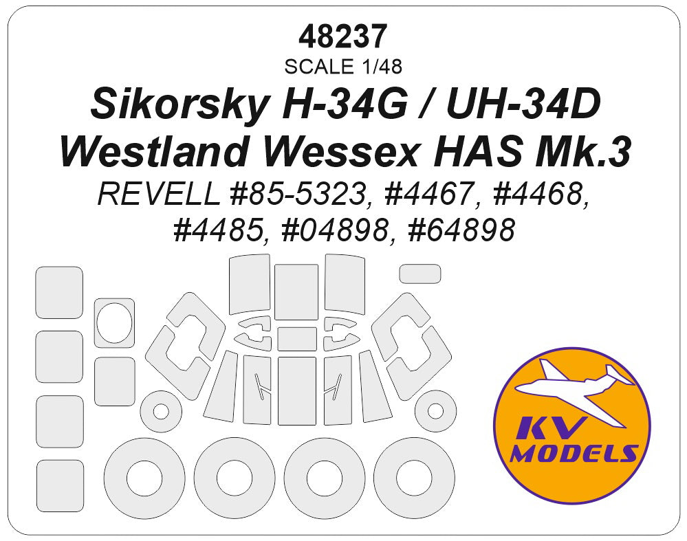 KV Models 48237 1:48 Sikorsky H-34G / UH-34D / Westland Wessex HAS Mk.3