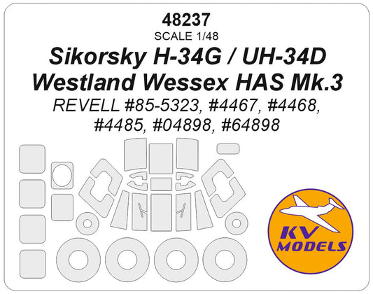 KV Models 48237 1:48 Sikorsky H-34G / UH-34D / Westland Wessex HAS Mk.3