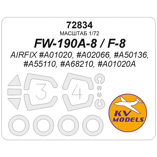 KV Models 72834 1:72 Focke-Wulf Fw-190A-8 / F-8