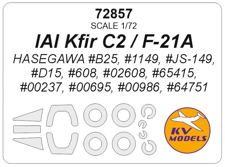 KV Models 72857 1:72 IAI Kfir C2 / F-21A