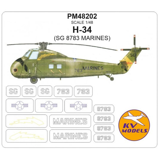 KV Models PM48202 1:48 Sikorsky H-34 (SG 8783 MARINES)