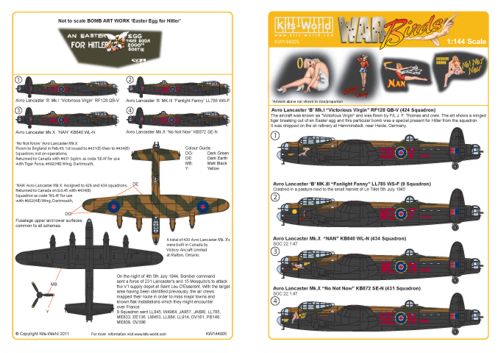 Kits-World KW144005 1:144 Avro Lancaster B.I/III/X