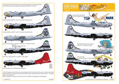 Kits-World KW144008 1:144 B-29A Superfortress