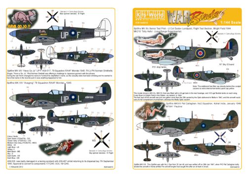 Kits-World KW144010 1:144 Supermarine Spitfire Mk.IXc