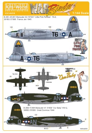 Kits-World KW144018 1:144 Martin B-26 Marauders