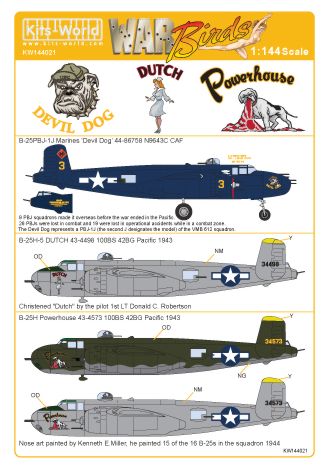 Kits-World KW144021 1:144 North-American B-25 Mitchell