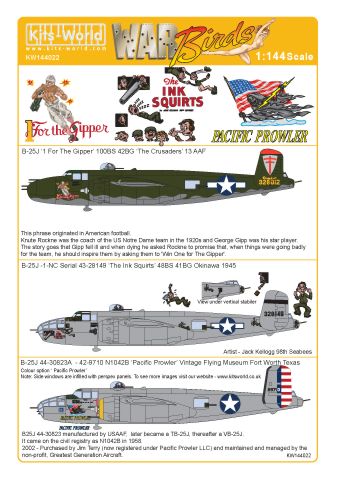 Kits-World KW144022 1:144 North-American B-25J Mitchell