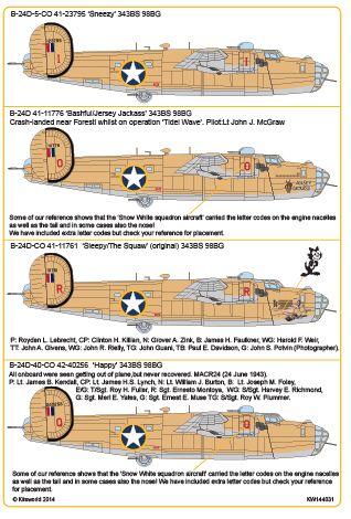 Kits-World KW144031 1:144 Consolidated B-24D Liberator