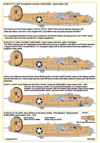 Kits-World KW144032 1:144 Consolidated B-24D Liberator