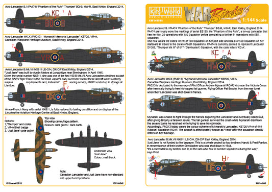 Kits-World KW144046 1:144 Avro Lancaster B Mk.VII