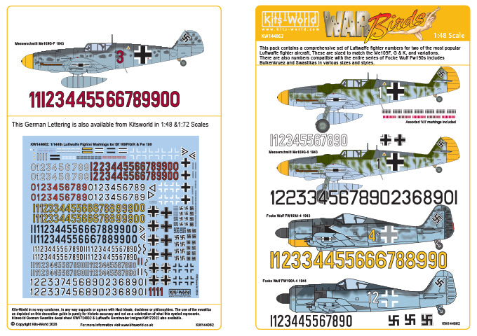 Kits-World KW144062 1:144 German Lettering and Insignia