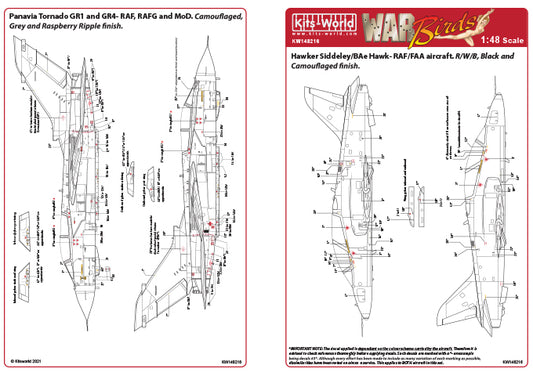 Kits-World KW148216 1:48 BAe Hawk Panavia Tornado GR.1-GR.4