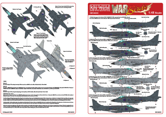 Kits-World KW148223 1:48 BAe Sea Harrier Falklands Campaign Set 2