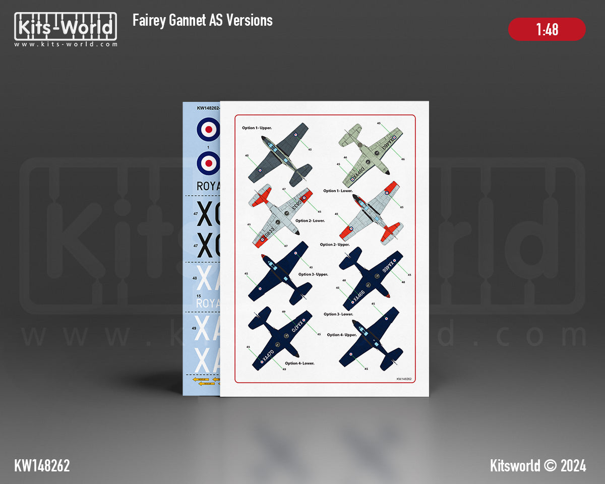 Kits-World 148262 1:48 Fairey Gannet AS.6