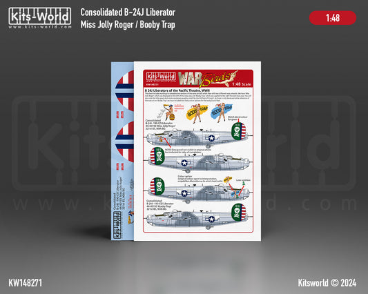 Kits-World 148271 1:48 Consolidated B-24J -190-CO Liberator 44-40193 ÃƒÆ’Ã‚Â¢ÃƒÂ¢Ã¢â‚¬Å¡Ã‚Â¬Ãƒâ€¹Ã…â€œMiss Jolly RogerÃƒÆ’Ã‚Â¢ÃƒÂ¢Ã¢â‚¬Å¡Ã‚Â¬ÃƒÂ¢Ã¢â‚¬Å¾Ã‚Â¢ 321st BS, 90th BG.Consolidated B-24J -190-CO Liberator 44-40193 ÃƒÆ’Ã‚Â¢ÃƒÂ¢Ã¢â‚¬Å¡