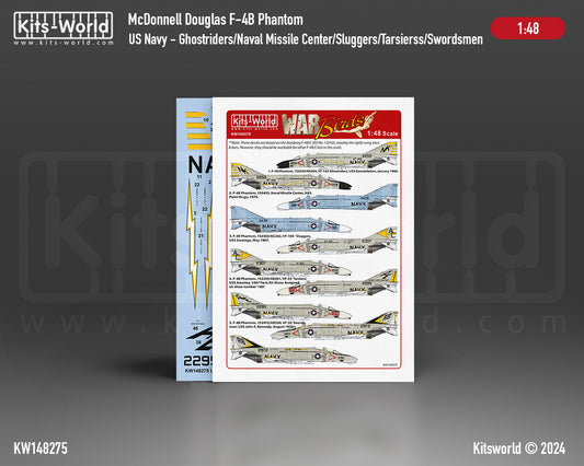 Kits-World KW148275 1:48 US Navy McDonnell F-4B Phantoms