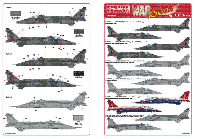 Kits-World KW148284 1:48 SEPECAT Jaguar GR.1A