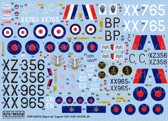 Kits-World KW148284 1:48 SEPECAT Jaguar GR.1A