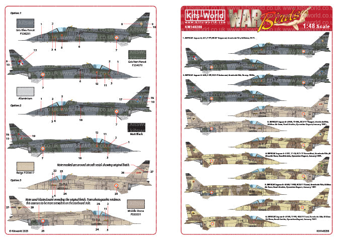 Kits-World KW148286 1:48 SEPECAT Jaguar A French Aircraft