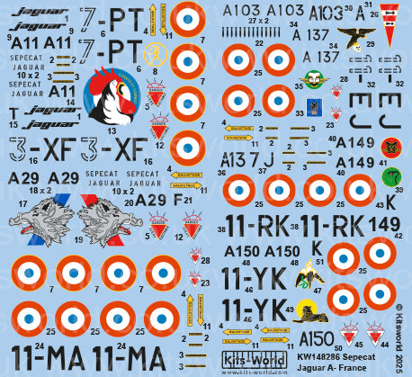 Kits-World KW148286 1:48 SEPECAT Jaguar A French Aircraft