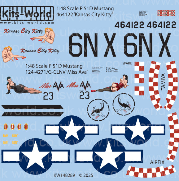 Kits-World KW148289 1:48 North-American P-51D Mustang