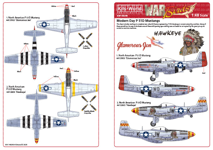Kits-World KW148290 1:48 North-American P-51D Mustang